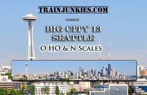 Telón de fondo de modelismo ferroviario TrainJunkies Big City 13 Seattle - Imagen 1 de 6