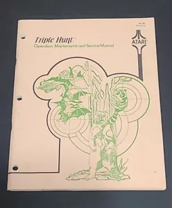 Triple Hunt Atari Arcade Manual, 1st Printing - Picture 1 of 8