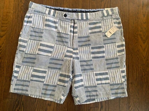 Neu mit Etikett Brooks Brothers Bermuda Shorts Patchwork Chambray Baumwolle Herren Gr. W42 - Bild 1 von 4