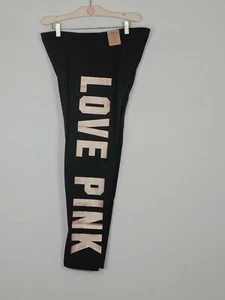 Leggings Victoria Secret rosa XL GOLD BLING NUOVI CON ETICHETTE 💋 - Foto 1 di 4