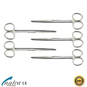 5 x ciseaux METZENBAUM droits émoussés 18 cm / 7'' médecine chirurgicale dentaire NATRA - Photo 1 sur 5