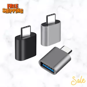 USB C to USB Adapter, Type C Thunderbolt 4 OTG Converter 3 Pack - Picture 1 of 7
