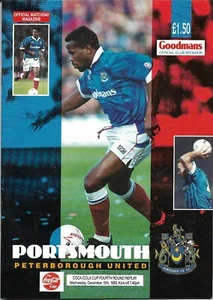 Football Programme - Portsmouth v Peterborough - League Cup Replay - 15/12/1993 - Picture 1 of 1