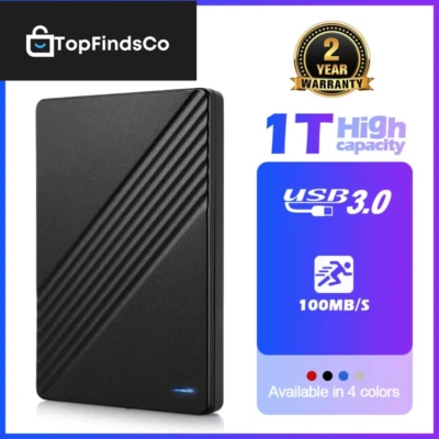 Disque dur externe portable haute vitesse, USB,500go, 1 To, 250 Go,PC PS4 TV - Immagine 1 di 4