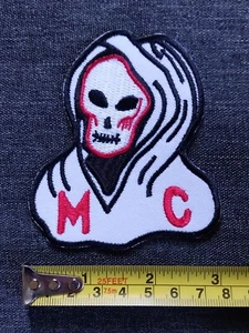 Vintage MC MOTORRAD REAPER Patch OUTLAW BIKER Jacke MÜTZE PATCH - Bild 1 von 10