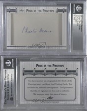 2013 Leaf Pride of the Pinstripe Cut Signatures /10 Charlie Devens Auto
