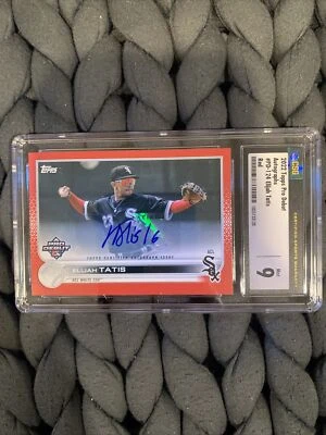 Elijah Tatis 2022 Topps Pro Debut Autographs #PD-124 Red #1/10 CSG Mint 9 RARE - Image 1 of 4