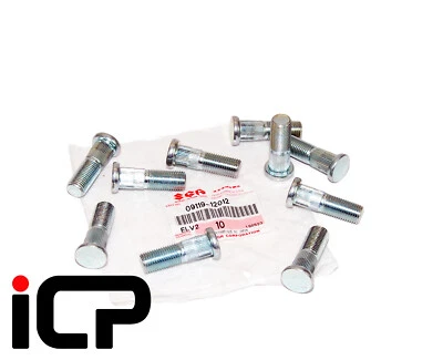 10 x Genuine Wheel Stud Bolts Fits Suzuki Jimny Vitara SX4 Wagon R 09119-12012 - Image 1 of 2