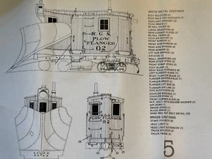 Sn3 RGS SNOW PLOW #2 LASER CUT WOOD AND RESIN KIT - Picture 1 of 3