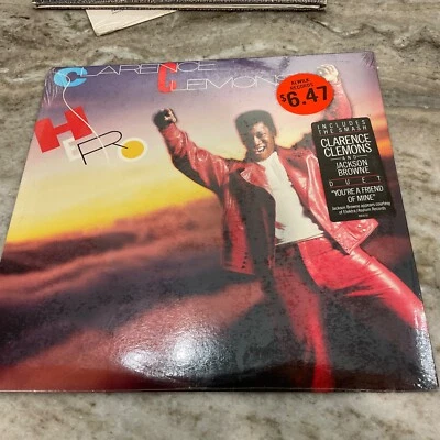 CLARENCE CLEMONS LP HERO 1985 Columbia – BFC 40010 SEALED W/HYPE - Image 1 of 2