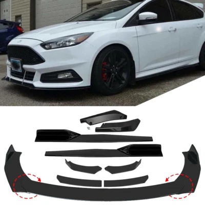 For Ford Focus Fiesta Front Bumper Spoiler Body Kit /Side Skirt /Rear Lip   U - Изображение 1 из 4