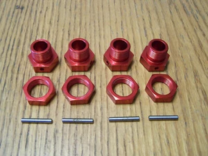 Tuercas y pasadores de acero hexagonales de aluminio rojo Arrma Outcast 1/5 8s EXB BLX 24 mm - Imagen 1 de 2