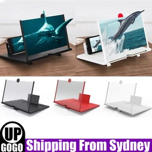 12"/14"Mobile Phone Screen Magnifier Amplifier HD 3D Folding Tool Portable Gift - Picture 1 of 13