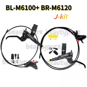 Shimano Deore BL-M6100 Hebel/BR-M6120 Bremssattel Scheibe Bremssatz J-Kit NEU - Bild 1 von 1