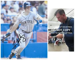 Tino Martinez firmato Seattle Mariners baseball 8x10 prova fotografica certificato di autenticità autografato - Foto 1 di 2
