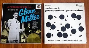 2 Album Jazz Swing Lounge lot Glen Miller VG tribute + Provocative Percussion G+ - Picture 1 of 8