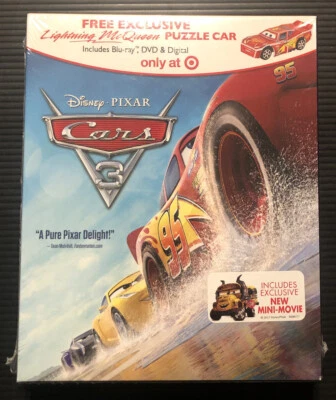 Cars 3 Blu-Ray /lDVD Digital Target Exclusive NEW Sealed Special Edition - Image 1 of 2