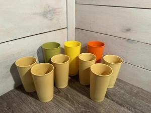Tupperware Vintage Becher Ernte Konvolut 9 Saftbecher 873 & 1348 - Bild 1 von 6