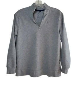 Tommy Bahama Pullover Sweater Youth Size L (14-16) Gray 1/4 Zip Sweatshirt - Picture 1 of 5