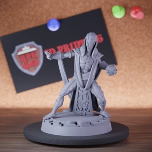 Warlock Astronomer Miniature Boss Mini Dungeons and Dragons Mini DnD 5e TTRPG - Picture 1 of 8