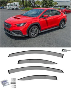 For 22-Up Subaru WRX | JDM Clip-On Style Side Vent Window Visors Rain Guard - Picture 1 of 12