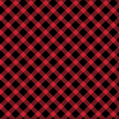Ткань Feline Drive COUNTRY CHRISTMAS веселая клетчатая красная - четверть квадратного ярда (18 x 22 дюйма) отличное качество - Изображение 1 из 4