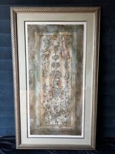 Original Vintage Hand Painted Signed Watercolor Painting Framed 37-1/2”x 63-1/2”