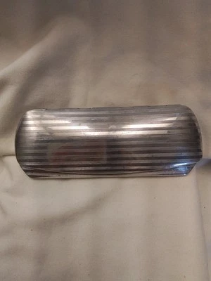 Estuche de vidrio de aluminio Wellsworth Art Deco raro 5"x2" Foto 1 de 4