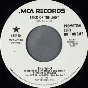 The Who - Trick Of The Light (7" Single, Promo) - Imagen 1 de 1