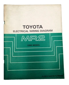 Toyota MR-2 1986 OEM Shop Service Repair Manual Body Wiring Diagrams Schematics - Picture 1 of 12