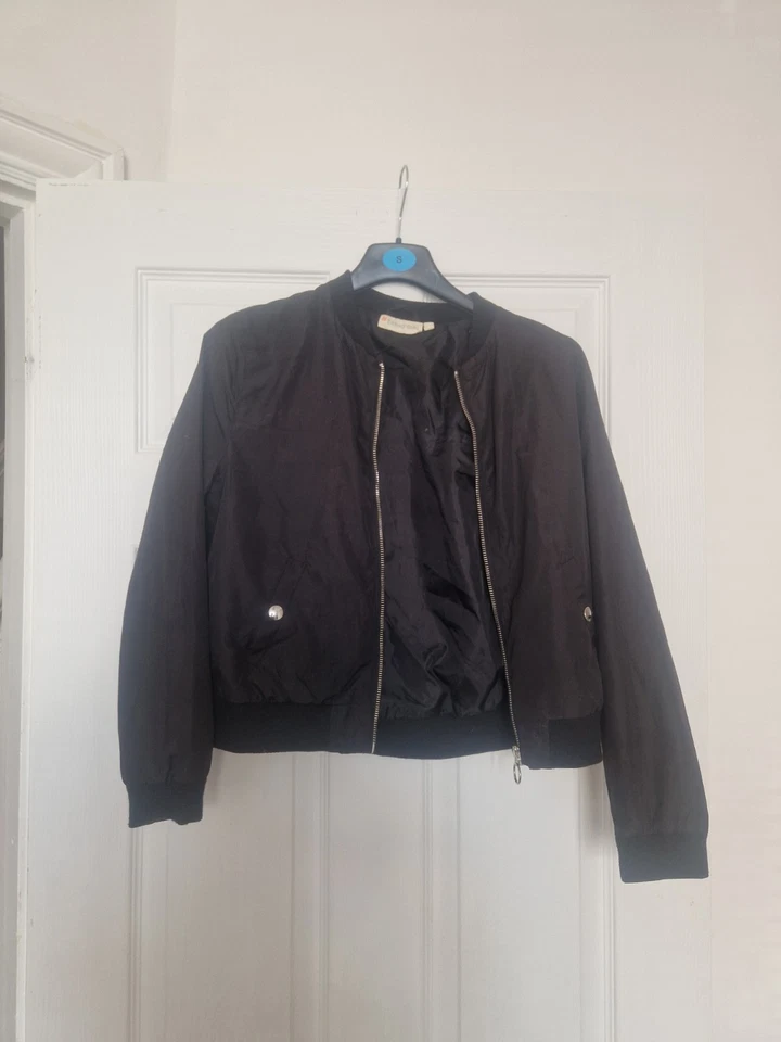 Tammy Girl Black Bomber Jacket Size 11-12 Years - Image 1 of 1