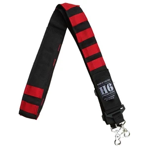 Correa de radio Homeland Perfect Fit ajustable bombero seis negra con pestañas rojas - Imagen 1 de 2