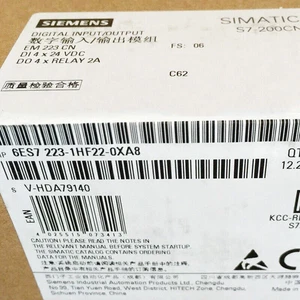 6ES7 223-1HF22-0XA8 NEW SIEMENS 6ES7223-1HF22-0XA8 Digital Input/Output Module - Picture 1 of 3