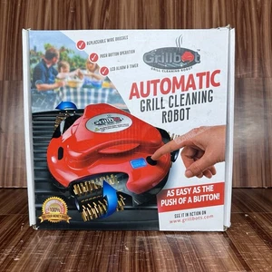 NIB Grillbot Red Automatic Grill Cleaning Robot - Picture 1 of 6