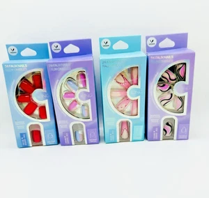 NWT Icing Faux Nails Set of 4 Nail Sets 96 pcs Faux Nails Set - Multicolor L4-3 - Picture 1 of 5