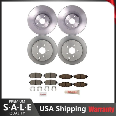 Kit de frenos delanteros y traseros Brembo rotores de disco pastillas de cerámica para Forester XV Crosstrek Foto 1 de 4