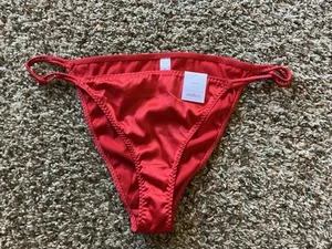 Auden Panties Large Cheeky Red Satin Type NWT Second Skin Style - Picture 1 of 9