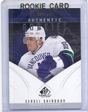 2009/10 UPPER DECK SP GAME USED SERGEI SHIROKOV AUTHENTIC ROOKIES RC /699 114