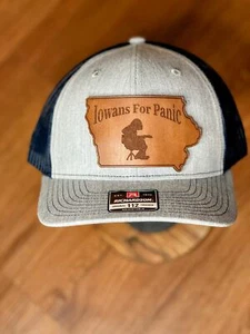 Widespread Panic - Iowans for Panic - Brown Leather Patch Hat - Picture 1 of 19