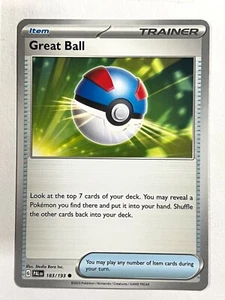 Great Ball 183/193 Uncommon Paldea Evolved Pokemon Near Mint NM - Picture 1 of 4