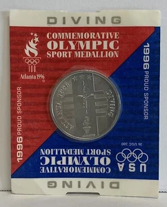 General Mills 1996 Olympic Diving Medallion-New - Picture 1 of 2