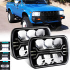 Pair 5X7" 7x6" inch LED Headlights Hi-Lo Beam w/ DRL For Toyota Pickup 4x4 Truck