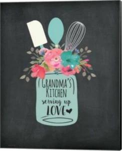 Jo Moulton Canvas Wall Print Art Metaverse Grandmas Kitchen 20" x 16" $193 - Picture 1 of 5