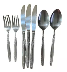Imperial Rosemere Edelstahl Gabeln Messer Löffel IIC International Menge 7 - Bild 1 von 8