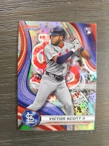2024 Bowmans Best Victor Scott II Refractor #61 St. Louis Cardinals - Picture 1 of 4