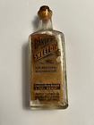 Antique Baker's Bottle, Label, Cork, "Medicinal & Table Use," Mass. And Maine