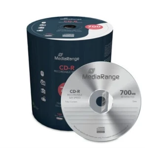 600 MediaRange CD-R 700Mb 80Min 52x MR204 - Afbeelding 1 van 1