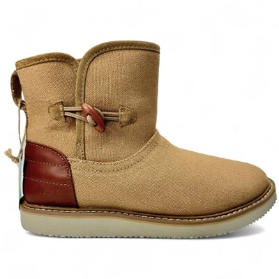 Sanuk Cozy Vibe Surf Check SL Tan Women’s Size 8 Boots New with Tags - Image 1 of 4