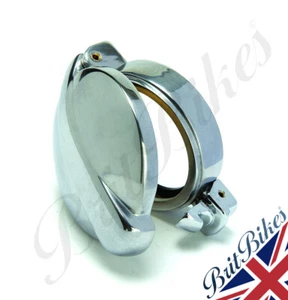 2,5" ALU MONZA KLAPPBARER TANKDECKEL - HERGESTELLT IN ENGLAND 83-5201B CAFE RACER BSA - Bild 1 von 2