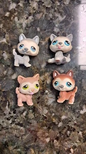 PRE OWNED Littlest Pet Shop Husky Dog Lot #68 #69 #70 #358 - Picture 1 of 3